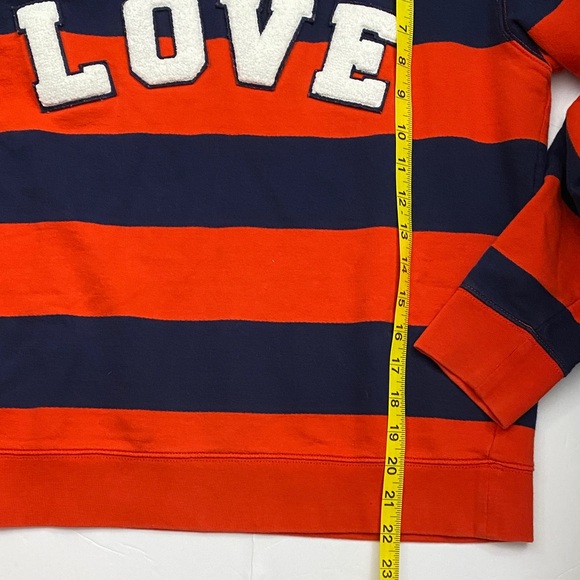 TORY BURCH SPORT Striped Letterman Crew $148 - Picture 15 of 15